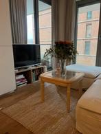 Art Deco Salontafel met Glazen Plaat, Huis en Inrichting, Ophalen, Gebruikt, Vierkant, 50 tot 100 cm