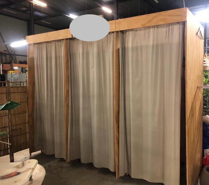 3 Pashokjes aan elkaar - Winkel, Showroom, Evenement, Kleding | Dames, Kledingrekken, Zo goed als nieuw, Ophalen