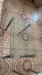 Koffietafel tafeltje glas, Huis en Inrichting, Tafels | Salontafels, 50 tot 100 cm, Rond, Ophalen of Verzenden, Minder dan 50 cm