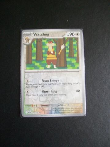 4864: Nieuwe Pokemonkaart holofoil WATCHOG HP 90 (073/086) beschikbaar voor biedingen
