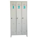 Vintage locker kast industrieel grijs 1960's, Ophalen, Gebruikt, Industrieel