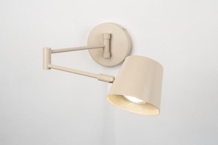 japandi wandlamp beige bureau tafel bed verstelbare lamp, Huis en Inrichting, Lampen | Wandlampen, Nieuw, Ophalen