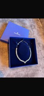 Swarovski Tennis Deluxe V ketting, Ophalen, Zo goed als nieuw, Blauw, Zilver