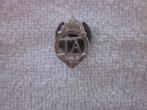 WW 2 Britse Territorial Army knoopsgat badge, verzilverd., Ophalen of Verzenden, Landmacht, Engeland, Embleem of Badge