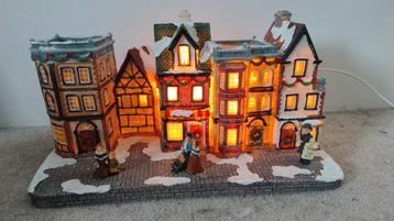 Kerstdorp Rijtjeshuis met Verlichting beschikbaar voor biedingen