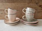 4x kop en schotel Espresso - Bloomingville, Huis en Inrichting, Keuken | Servies, Ophalen of Verzenden, Nieuw, Overige stijlen
