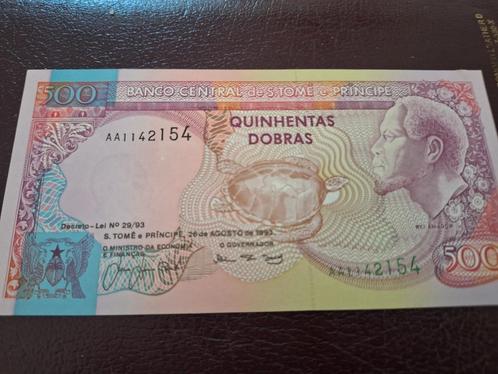 500 dobras saint tome e principe 100% UNC, Postzegels en Munten, Bankbiljetten | Afrika, Overige landen, Ophalen of Verzenden