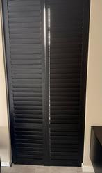 Zwarte Houten vouwdeur shutters, Ophalen, 100 tot 150 cm, 200 cm of meer, Zwart