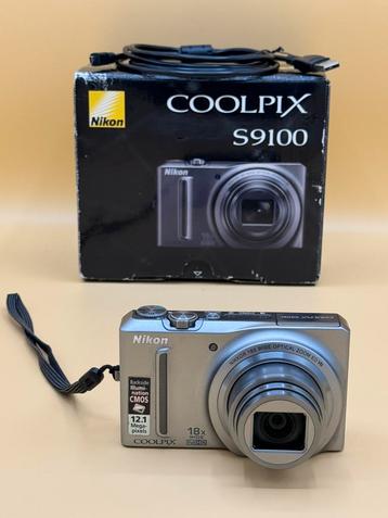 Nikon Coolpix S9100 Digitale Camera Compact Fotocamera beschikbaar voor biedingen