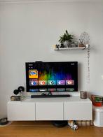 Ikea Besta TV Meubel + pootjes + plank en ophangbeugels, Ophalen, Kunststof, Gebruikt, 150 tot 200 cm