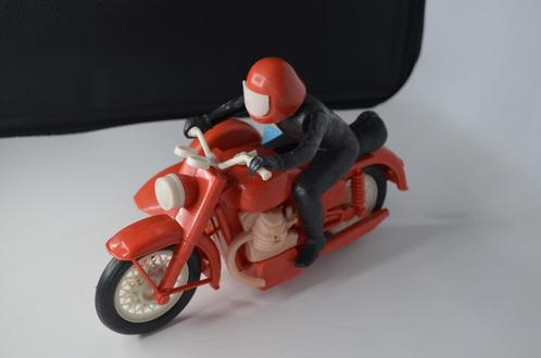 Oude plastic motor met zijspan rood, Hobby en Vrije tijd, Modelauto's | Overige schalen, Gebruikt, Motor, Ophalen of Verzenden