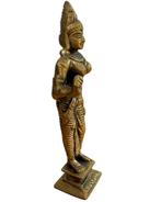 Klein Bronzen Parvati Beeld – Zuid-India – ca. Eind 20e Eeuw, Huis en Inrichting, Woonaccessoires | Boeddhabeelden, Ophalen of Verzenden