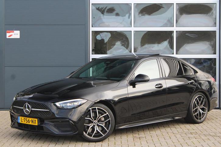 Mercedes-Benz C-klasse 200 AMG Night | Pano | 360 | Memory |, Auto's, Mercedes-Benz, Bedrijf, Te koop, C-Klasse, 360° camera, ABS