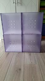 ikea bakken lekman 4 stuks paars transparant, Ophalen, Minder dan 50 cm, Zo goed als nieuw, Minder dan 40 cm