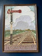 Tegel spoorwegstaking: sept. 1944-mei 1945., Antiek en Kunst, Antiek | Wandborden en Tegels, Ophalen of Verzenden