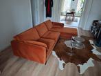 Nous living Adam hoekbank links velour terracotta, Ophalen, 250 tot 300 cm, Gebruikt, Hoekbank