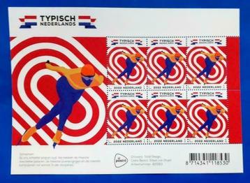 NVPH V4001 Typisch Nederlands - schaatsen (postzegelvel)   beschikbaar voor biedingen