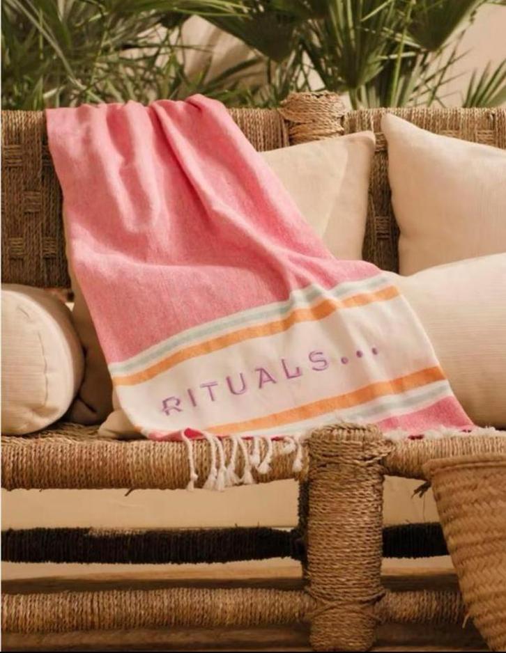 Rituals strandlaken hammam doek 😎🌴🐚 🩷 nieuw!, Sieraden, Tassen en Uiterlijk, Uiterlijk | Lichaamsverzorging, Nieuw, Overige typen