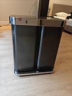 Simplehuman Rectangular Prullenbak - Afvalscheiding - 58 Ltr, Ophalen, Gebruikt, Met pedaal, 40 liter of meer