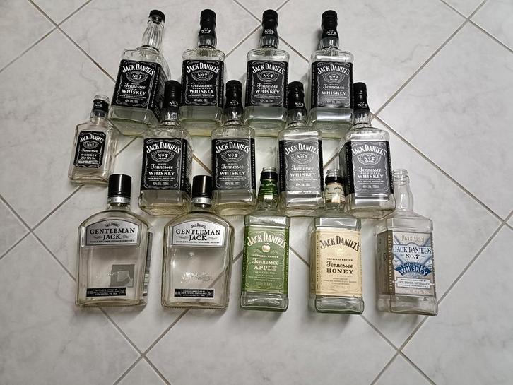 Lege Jack Daniel's Flessen Collectie, Verzamelen, Merken en Reclamevoorwerpen, Gebruikt, Ophalen of Verzenden