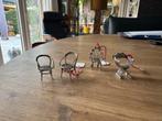 Zilveren Miniatuur Stoelen -  4 stuks, Ophalen of Verzenden, Zilver