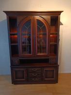 Prachtige kast met verlichting, in goede staat., Gebruikt, 100 tot 150 cm, Glas, Ophalen of Verzenden