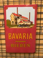 Bavaria bieren emaille reclamebord, Verzamelen, Reclamebord, I, Ophalen of Verzenden, Zo goed als nieuw