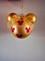Disney Mickey Mouse rood goude kleur kerstballen, Ophalen, Disney, Nieuw, Geenidee@nederland.nl