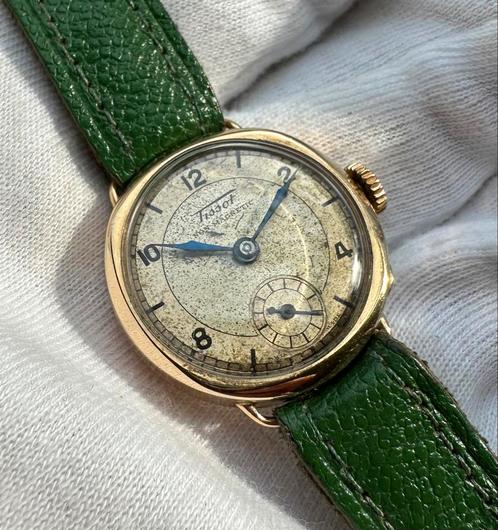 Massief gouden horloge Tissot, Sieraden, Tassen en Uiterlijk, Horloges | Dames, Ophalen of Verzenden