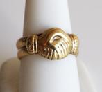 14 krt gouden Fede ring /Claddagh / Gimmel ring, Sieraden, Tassen en Uiterlijk, Goud, Goud, Gebruikt, Ophalen of Verzenden