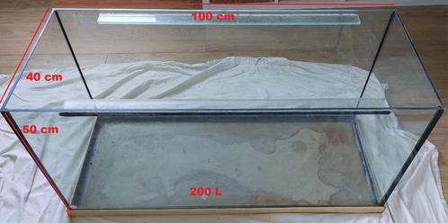 Aquarium 200L, Dieren en Toebehoren, Vissen | Aquaria en Toebehoren, Gebruikt, Leeg aquarium, Ophalen