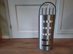 Design haardstel/haardset. RVS/ijzer., Ophalen, Gebruikt, Houthaard