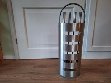 Design haardstel/haardset. RVS/ijzer. beschikbaar voor biedingen