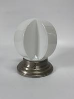Art deco GISO Gispen plafondlamp lamp wit chromen armatuur, Huis en Inrichting, Ophalen of Verzenden, Zo goed als nieuw, Glas