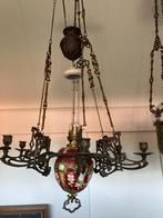 Hanglamp  antiek, Huis en Inrichting, Lampen | Hanglampen, Ophalen, Gebruikt, Metaal, 50 tot 75 cm