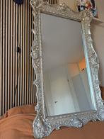 Grote barok spiegel zilver antiek look (143 x 86 cm), Ophalen, Gebruikt, 100 tot 150 cm, 75 tot 100 cm