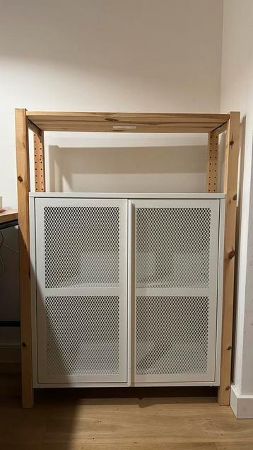 Ikea Ivar, kast met deuren - Wit, draadwerk - afbeelding 1