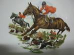 paarden jacht 2 borden met afbeelding, Antiek en Kunst, Antiek | Keramiek en Aardewerk, Ophalen of Verzenden