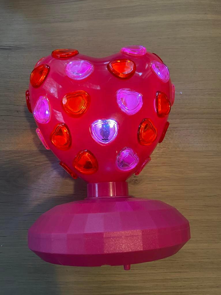 Discolamp roze hartjes, Ophalen of Verzenden, Zo goed als nieuw, Discobol