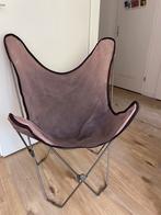 Twee vlinderstoelen, één zonder zitting, Huis en Inrichting, Stoelen, Ophalen, Gebruikt, Twee, Zwart