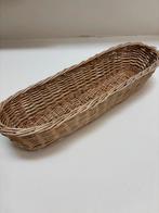 Vintage Frans rieten stokbrood mandje, Ophalen of Verzenden, Zo goed als nieuw, Rechthoekig, Riet