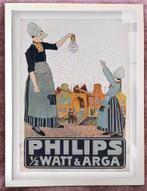 [Poster in Frame] Retro PHILIPS watt Arga Reclame affiche, Ophalen of Verzenden, Nieuw, Reclamebord
