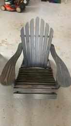 Canadese Adirondack Tuinstoel / Deckchair, Tuin en Terras, Tuinstoelen, Ophalen, Gebruikt, Hout, Inklapbaar