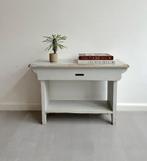 Houten bijzettafeltje/halbankje zachtgroen, Riviera Maison, Ophalen, Gebruikt, Onbekend, Landelijk