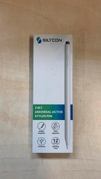 Siltcon Stylus Pen 2-in-1 Universeel wit, Ophalen, Nb, Nb, Nieuw
