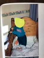 Gratis :Oud grenen bedje, om te bouwen tot bankje, Ophalen of Verzenden, Ledikant