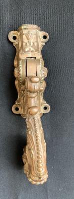 Antieke deurklopper baardman brons/messing, Antiek en Kunst, Ophalen of Verzenden