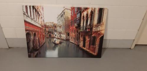 Canvas schilderij Venetië - De Gondelier -., Huis en Inrichting, Woonaccessoires | Schilderijen, Tekeningen en Foto's, Zo goed als nieuw