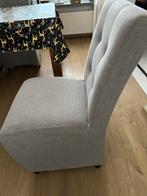4 Eetkamerstoelen op wieltjes - Gebruikt, Huis en Inrichting, Fauteuils, Minder dan 50 cm, Gebruikt, Minder dan 75 cm, Ophalen of Verzenden