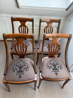 Set van 4 Vintage Houten Stoelen, Ophalen